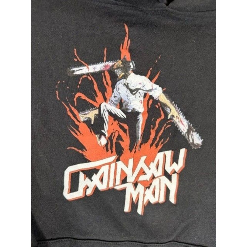 Chainsaw Man Denji Hoodie Limited Edition Crunchyroll Anime Black Unisex Medium